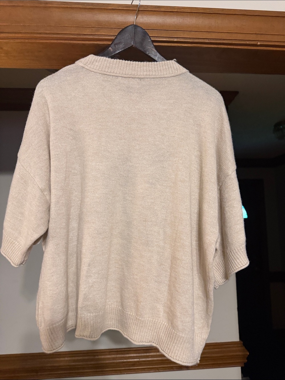 GiGiO USA Beige Horse Knit Top - Picture 5 of 6